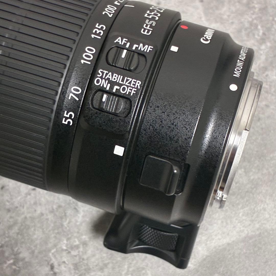 ⭐️美品⭐️Canon EFS 55-250 II & EF-EOS M アダプター