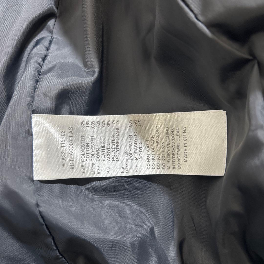 【美品】danton ダントン ダウンジャケット ファー付 サイズM