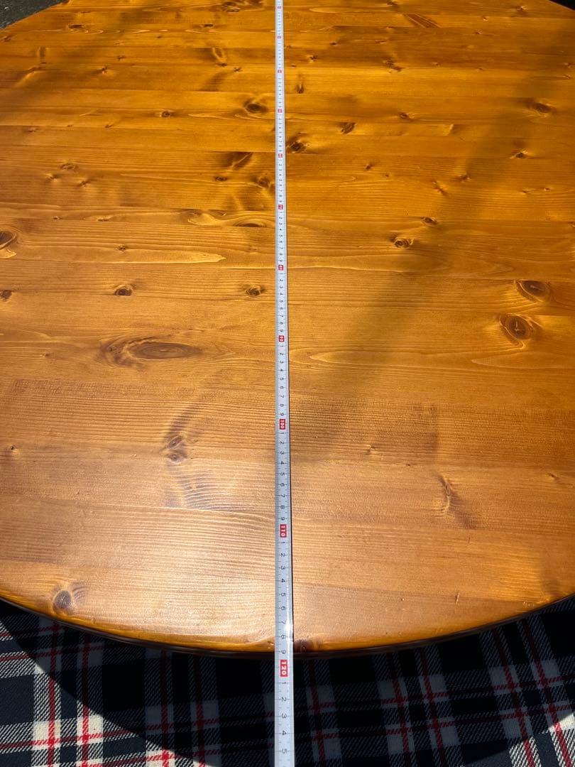 丸型ちゃぶ台　脚折りたたみ式座卓　120