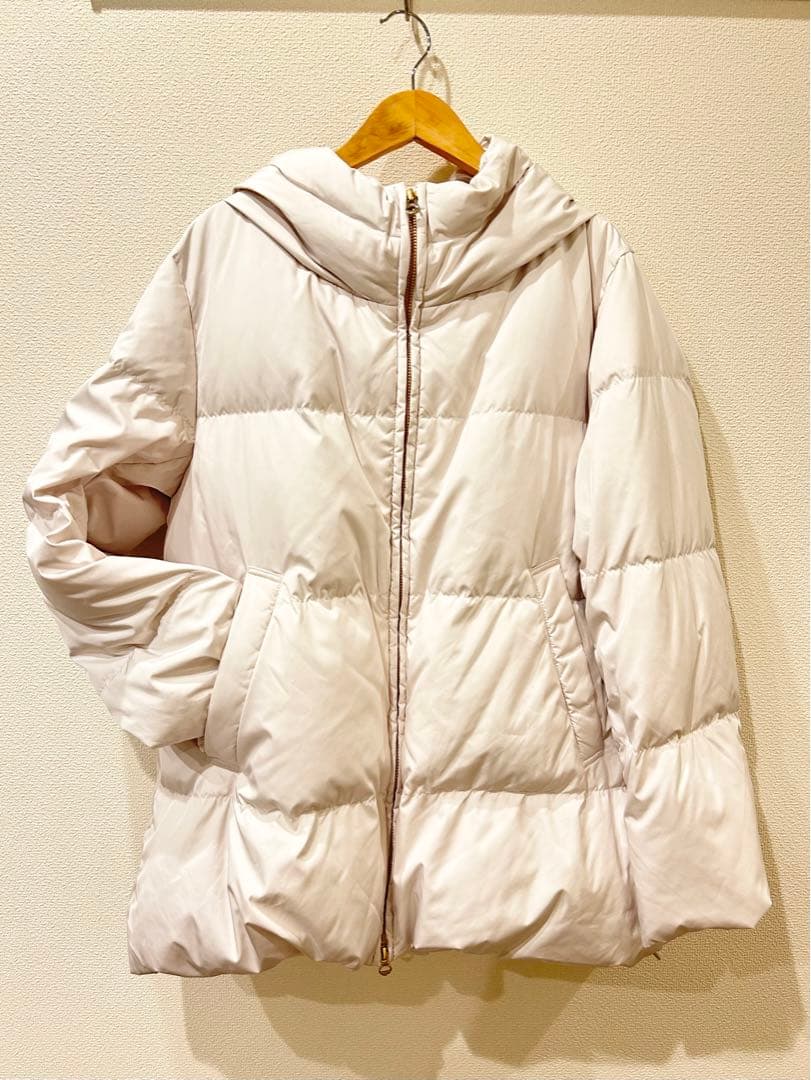 【☆るる☆】IENA ハイマルチタフタダウンショートコート　ホワイト 40