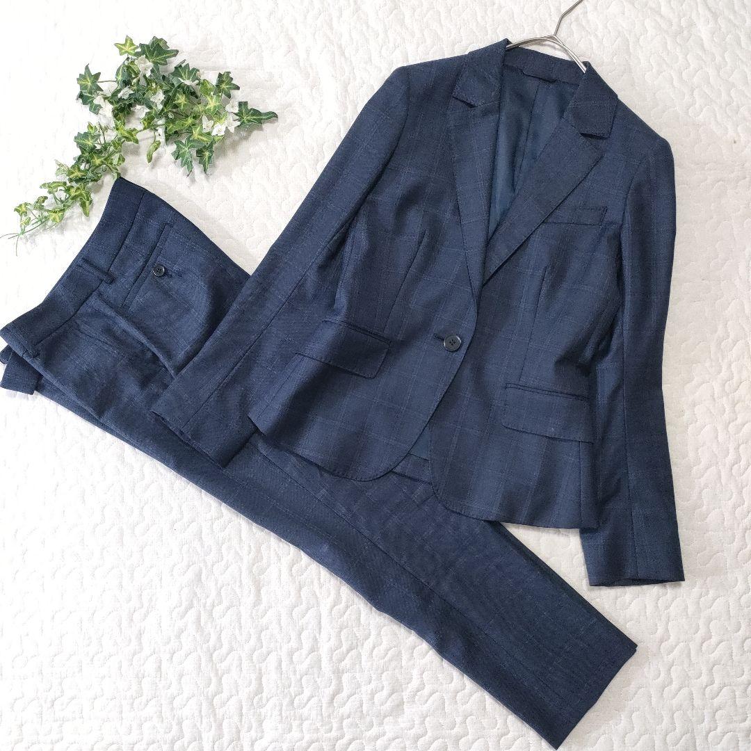 ザ・スーツカンパニー×REDA　セットアップ　チェック　ネイビー　36/34