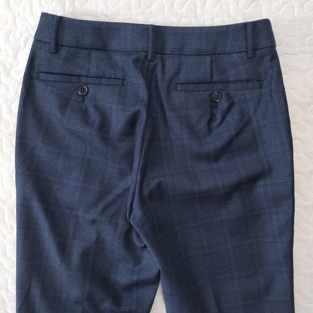 ザ・スーツカンパニー×REDA　セットアップ　チェック　ネイビー　36/34