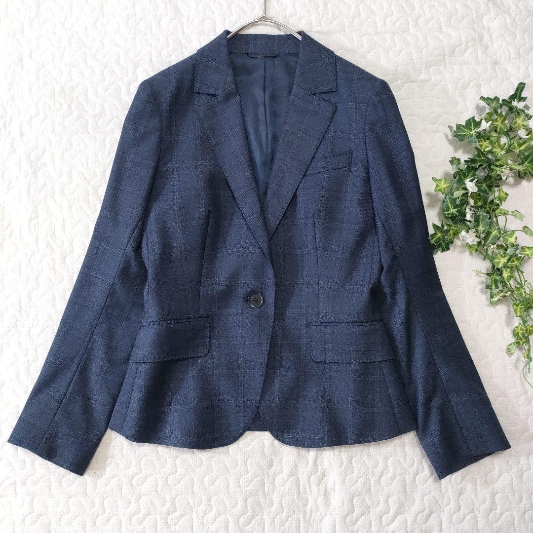 ザ・スーツカンパニー×REDA　セットアップ　チェック　ネイビー　36/34