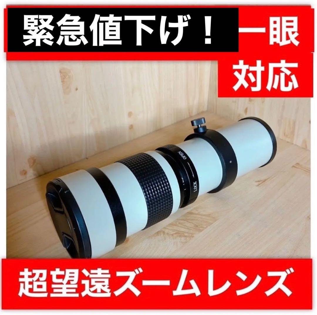 即購入OK！大人気！CANON 一眼レフ用　ズームレンズ！望遠レンズ！袋付き