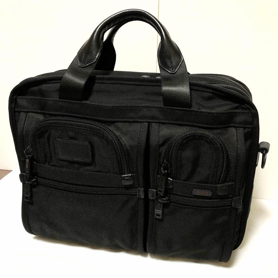 未使用級✨TUMI ビジネスバッグ 2way 2層 マチ拡張 26141DH 黒