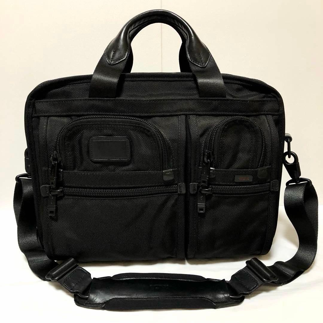 未使用級✨TUMI ビジネスバッグ 2way 2層 マチ拡張 26141DH 黒