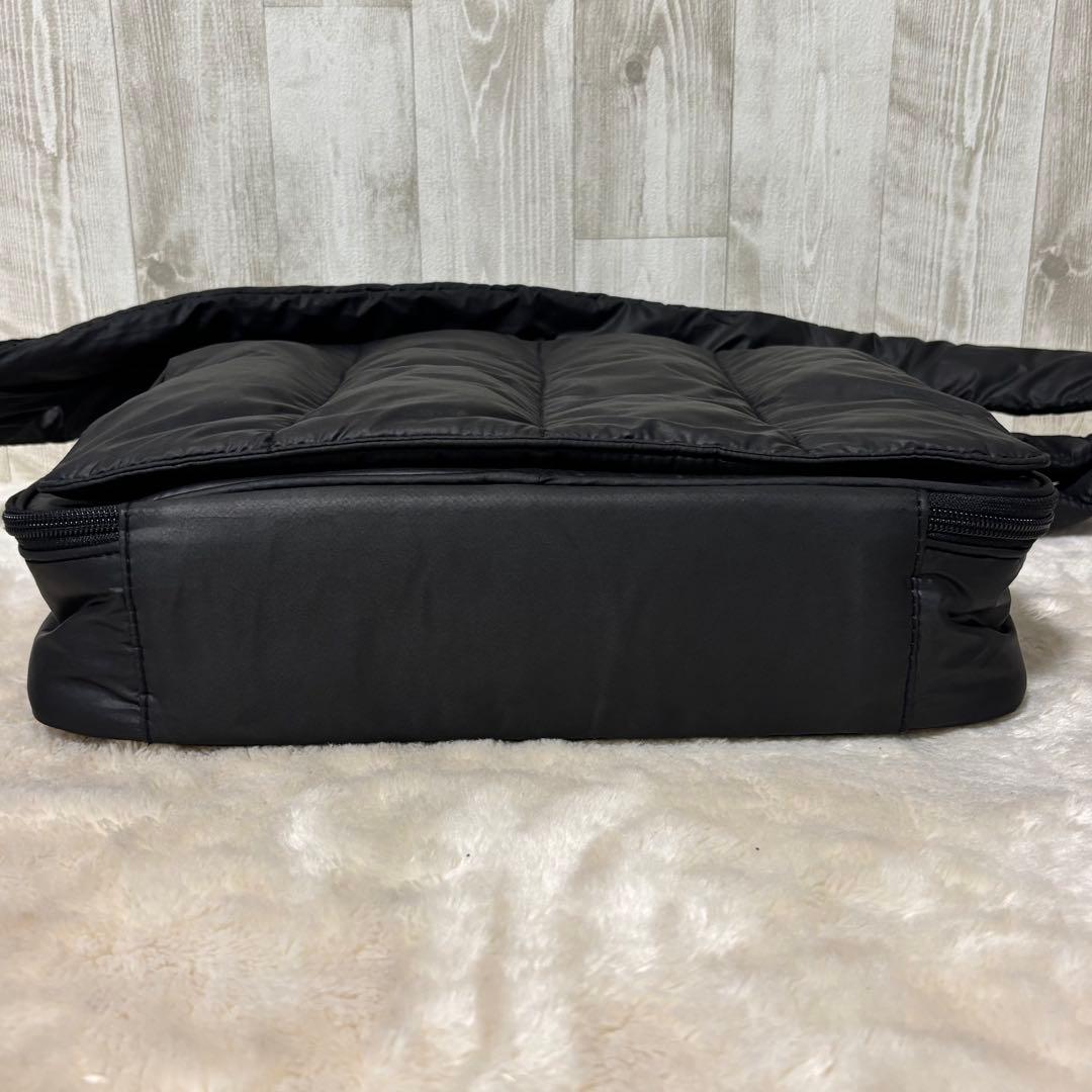 calin マザーズバッグ　ブラック　マグネット キルティング