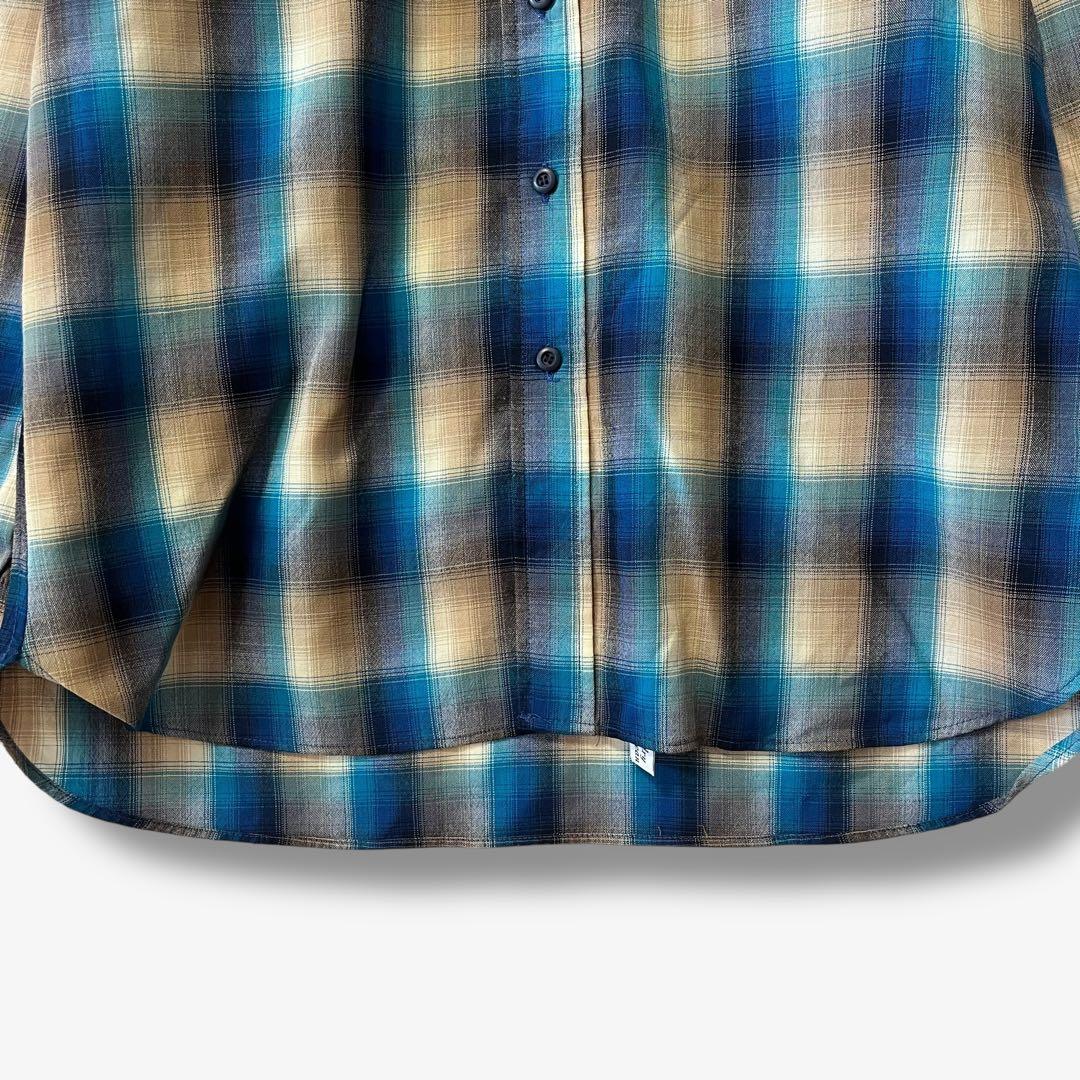 y01626 70s-80sUSA製　サー・ペンドルトン ウールシャツ　チェック