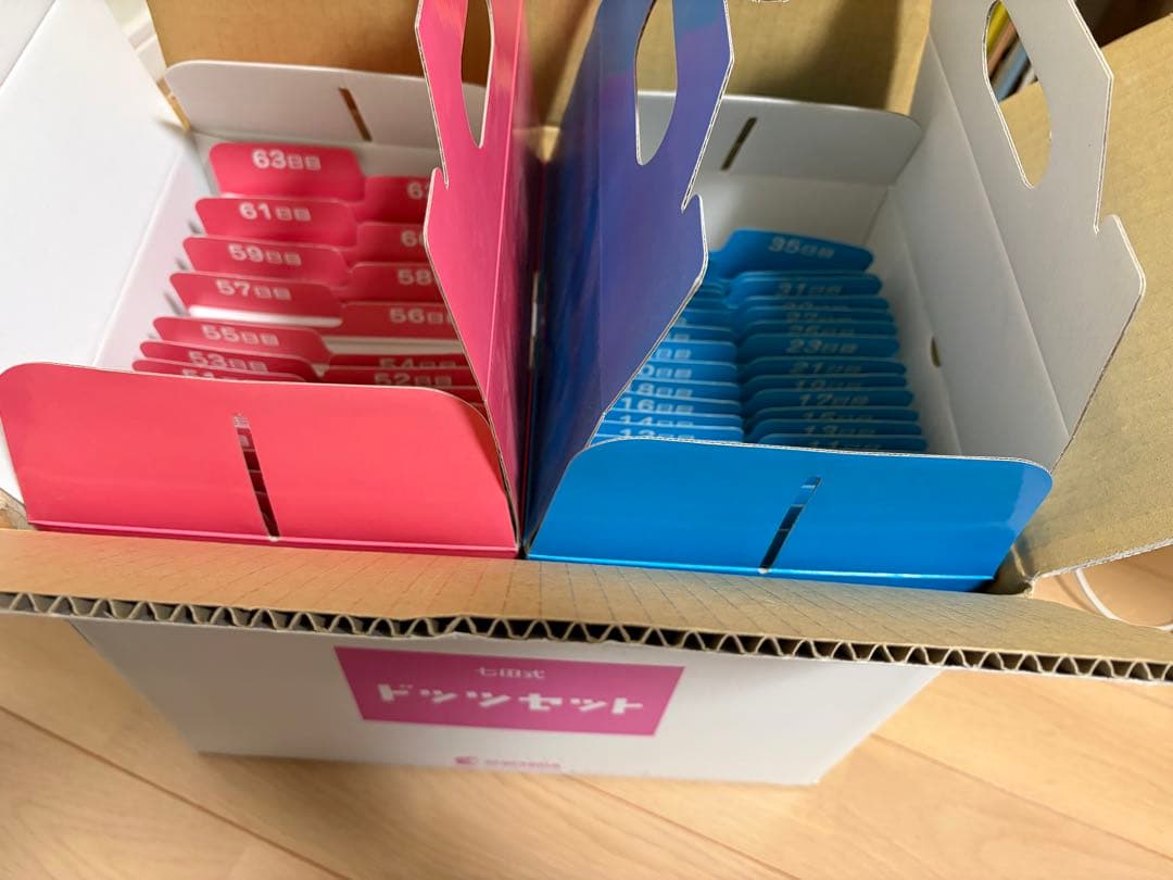 しちだ式 七田式 ドッツカード 2箱(説明書、DVDつき)