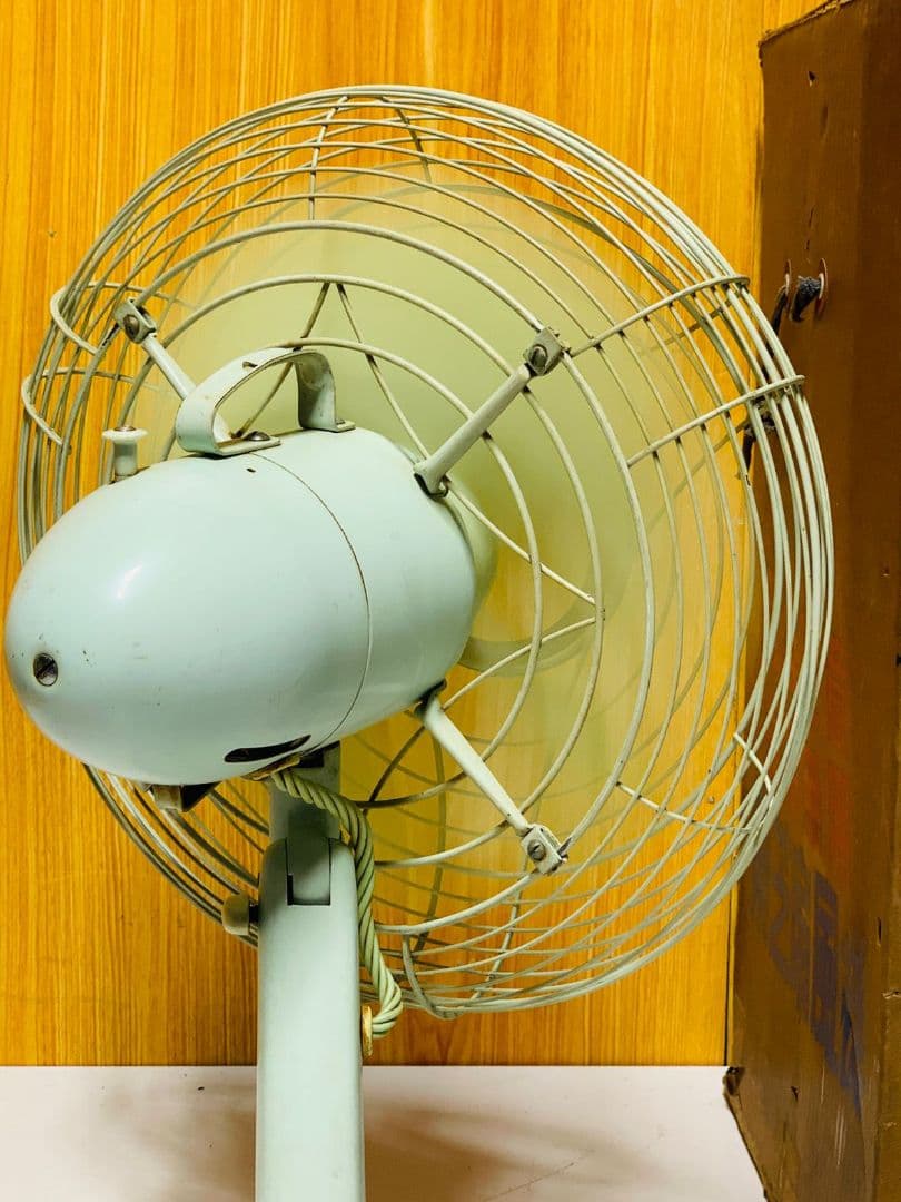 東芝 扇風機 緑色 元箱付き30cm Toshiba electric fan