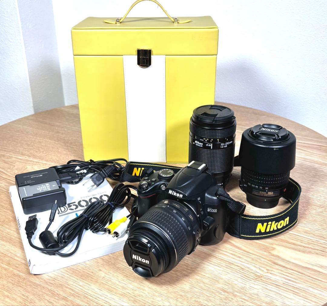 Nikon D5000 デジタル一眼レフカメラ　レンズ3本