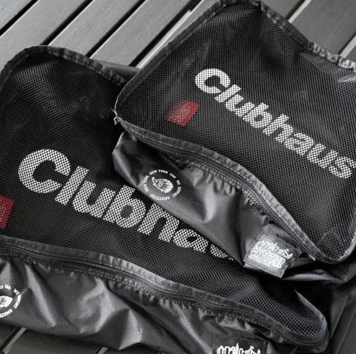 【限定】クラブハウス × マンハッタンポーテージブラックレーベル トラベルポーチ