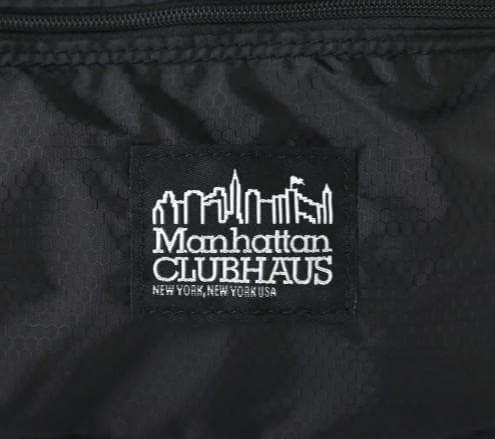 【限定】クラブハウス × マンハッタンポーテージブラックレーベル トラベルポーチ