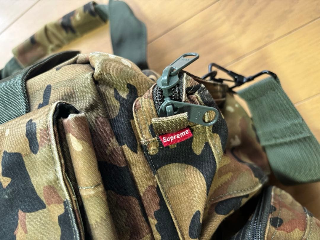 希少 Supreme 迷彩 大型バッグ オールド ※難あり