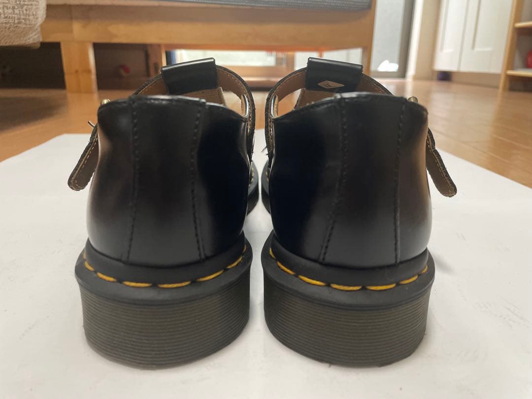 【美品】Dr. Martens メリージェーン 黒 レザー厚底靴