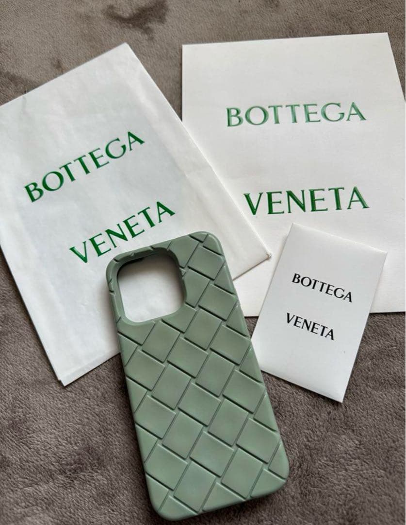 美品Bottega Veneta グリーン iPhoneケース
