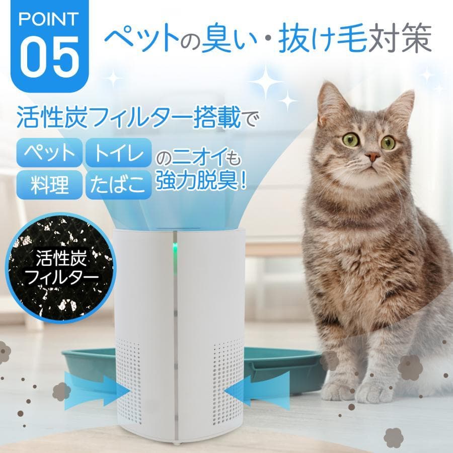 空気清浄機 小型 花粉症 除菌 消臭 省エネ 花粉対策 脱臭機 たばこ用 除菌