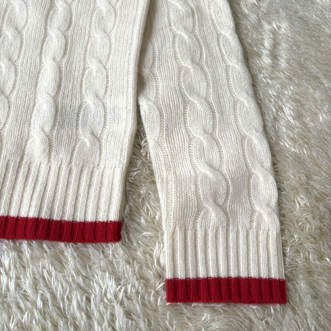 karieポロラルフローレン カシミヤ混 ケーブルニット ポニー刺繍