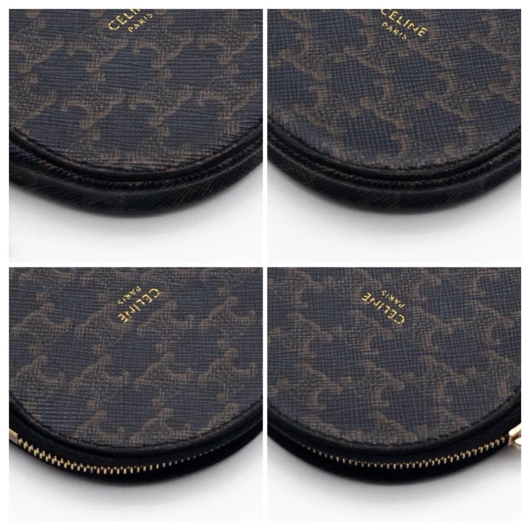 【極美品】CELINE ラウンドケース　トリオンフ　モノグラム　小銭入れ