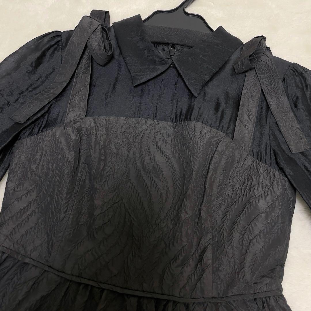 【FURFUR】シアーシャツコンビドレス