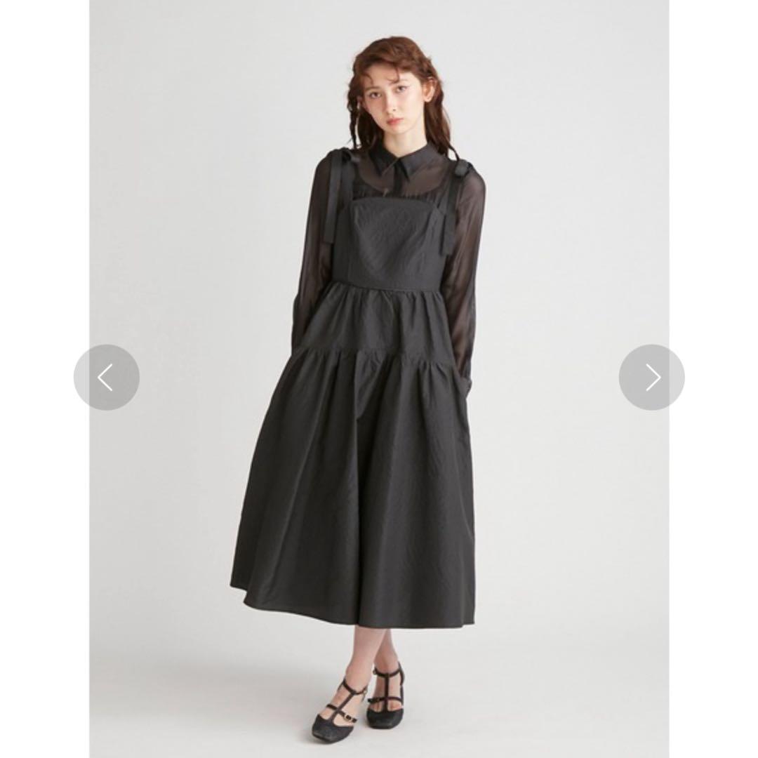 【FURFUR】シアーシャツコンビドレス