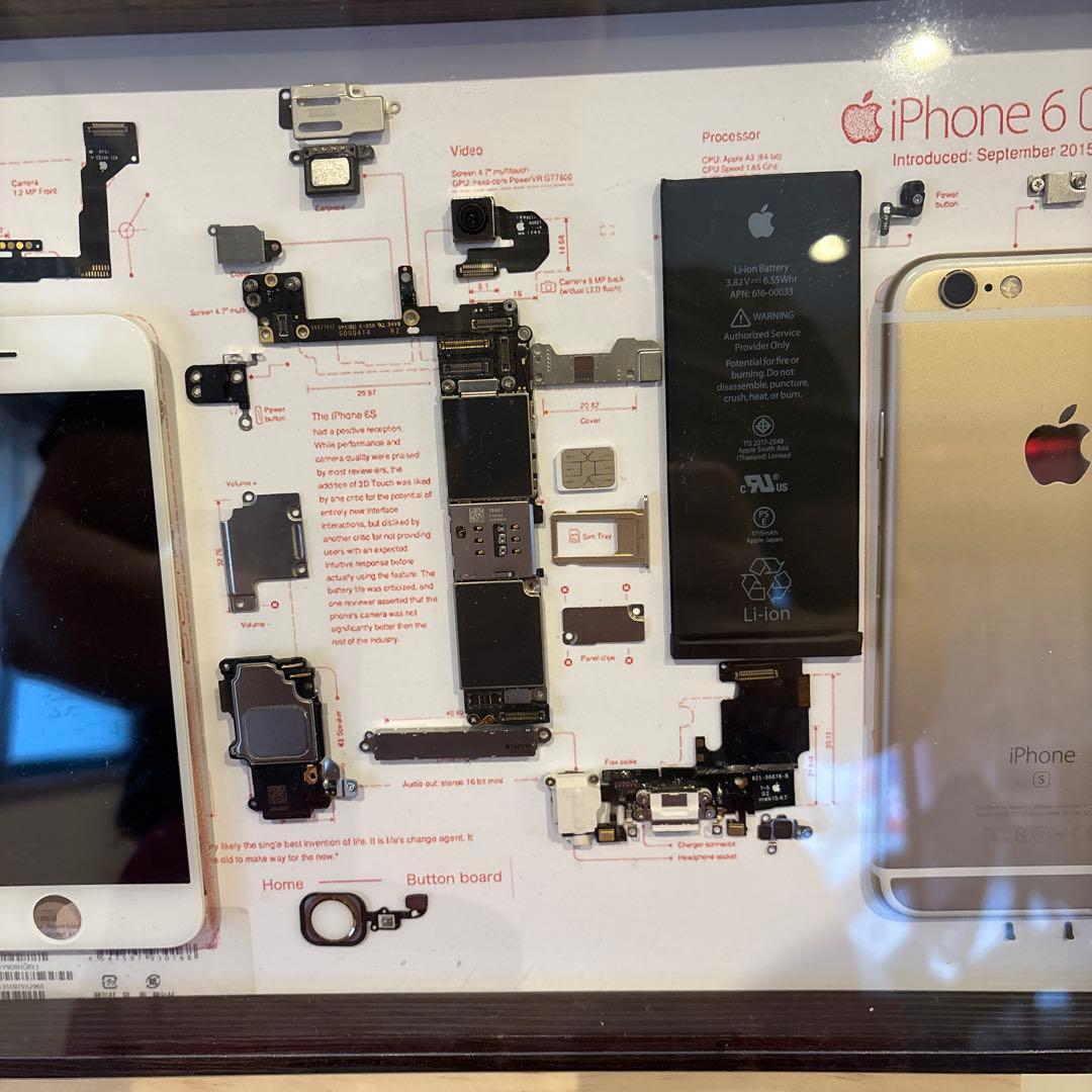 iPhone 6s 分解図 アートフレーム