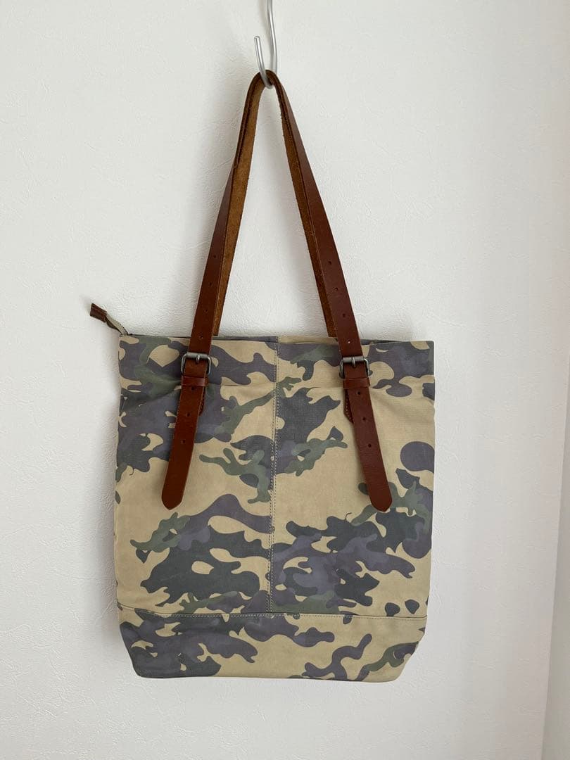 専用ページNAPAPIJRI トートバッグ　カモフラ　迷彩　ユニセックス　レザー