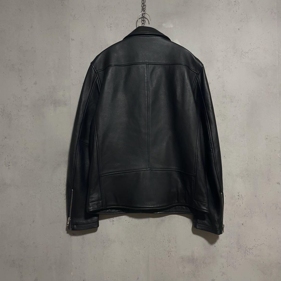ユナイテッドアローズ ラムレザー ダブルライダースジャケット　L