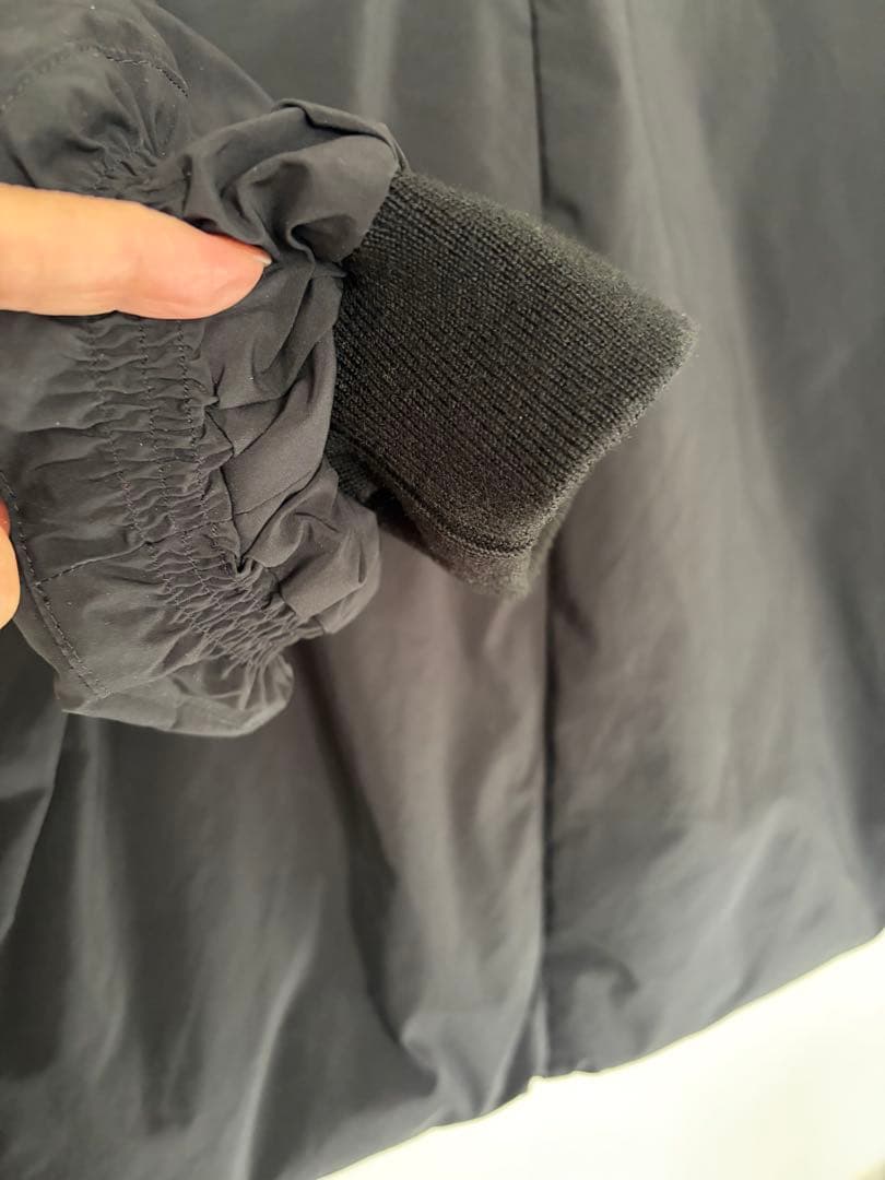 IENA 撥水テイラーコクーンダウン　黒　36