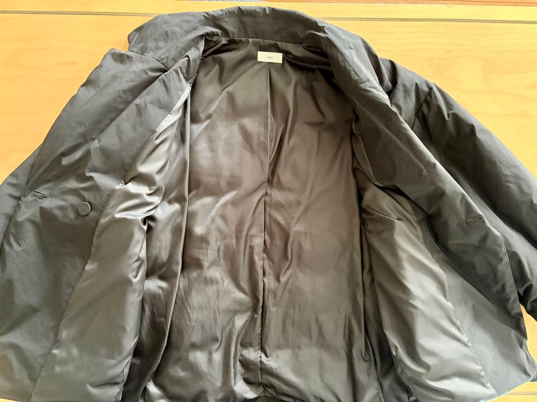 IENA 撥水テイラーコクーンダウン　黒　36