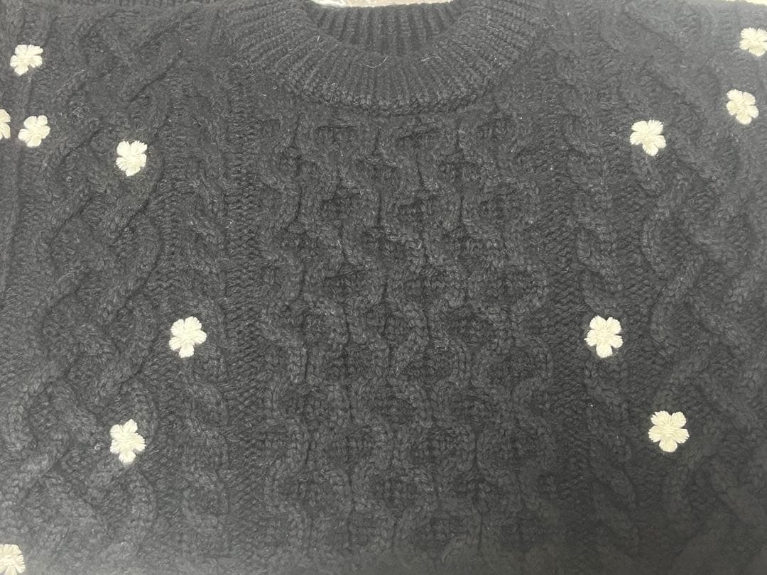 新品Gypsohilaジプソフィア Floral Cable Knitニット