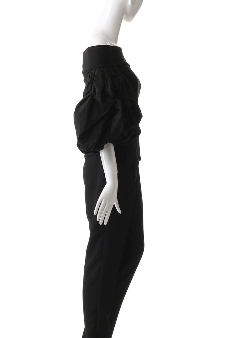 【未使用】HER. オフショルダーボリュームスリーブカットトップス black