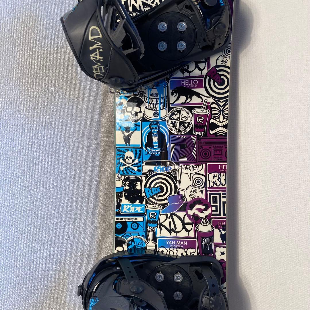 RIDEライド 152cm　スノーボード　カバービンディング付