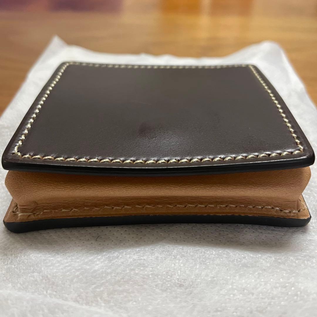 万双　コードバン　ボックス型小銭入れ　ケース