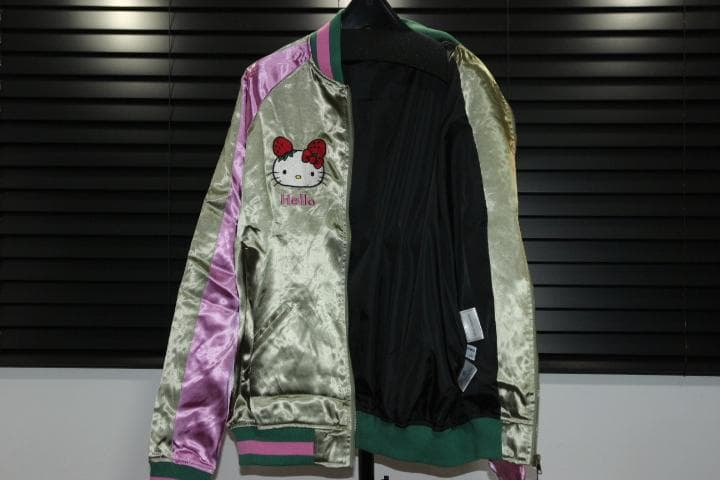 HELLO KITTY ハローキティ イチゴマン スカジャン カーキ サンリオ