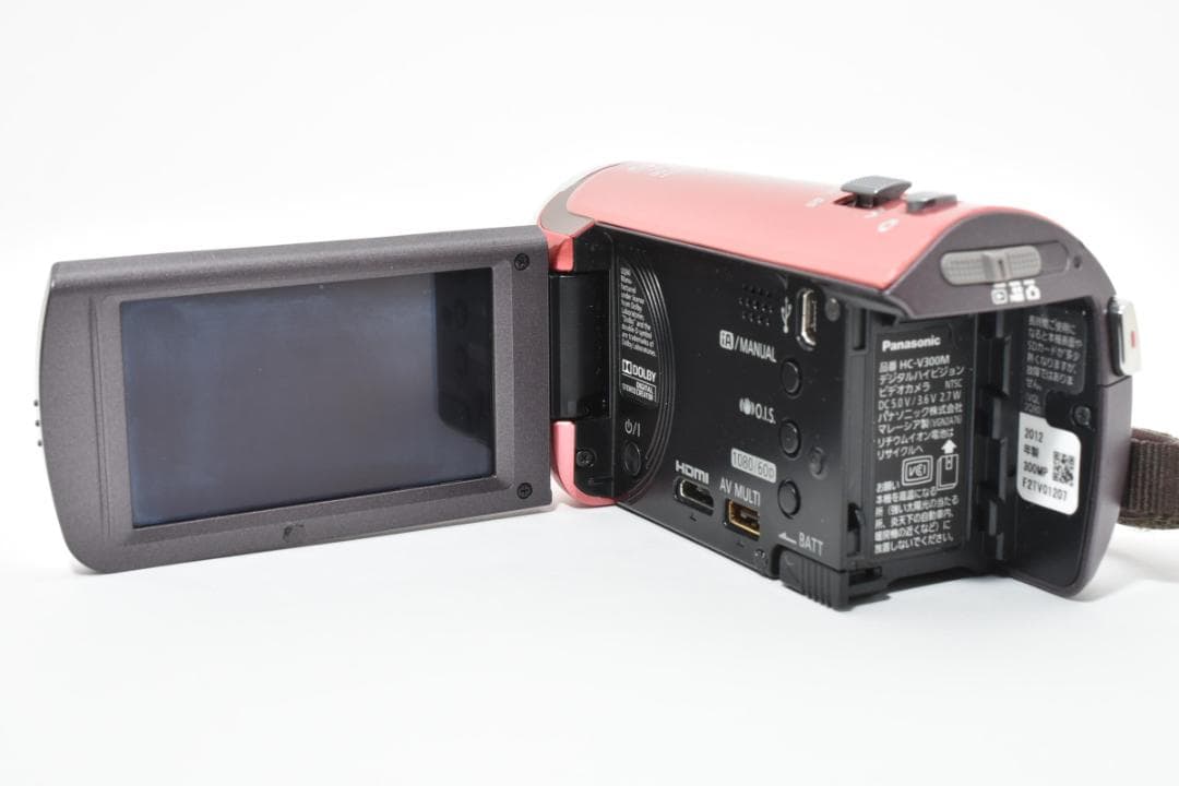 【美品】Panasonic ビデオカメラ HC-V300M ピンク　動作確認済