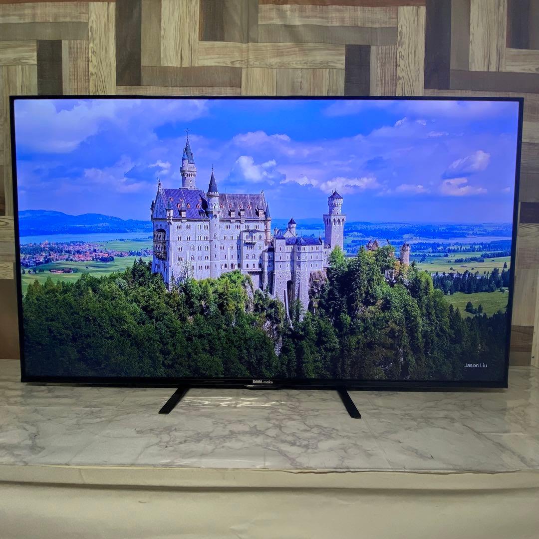 Mr.Tb@さん専用受渡2年前購入DMM55型4Kモニタースピーカー内蔵新品リモ