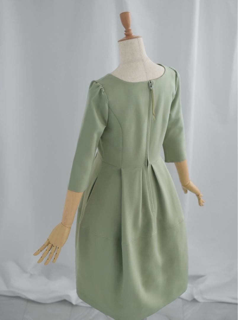 7分袖ワンピース レジーナリスレ（キャサリン）/裏起毛7分袖ワンピース