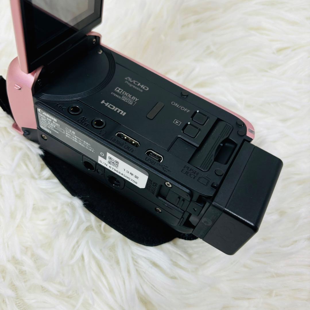 【美品】Canon iVIS HF R41 本体 ピンク　ビデオカメラ