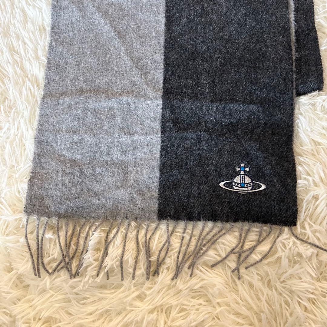 新品タグ付✨ヴィヴィアンウエストウッド カシミヤ　マフラー オーブ