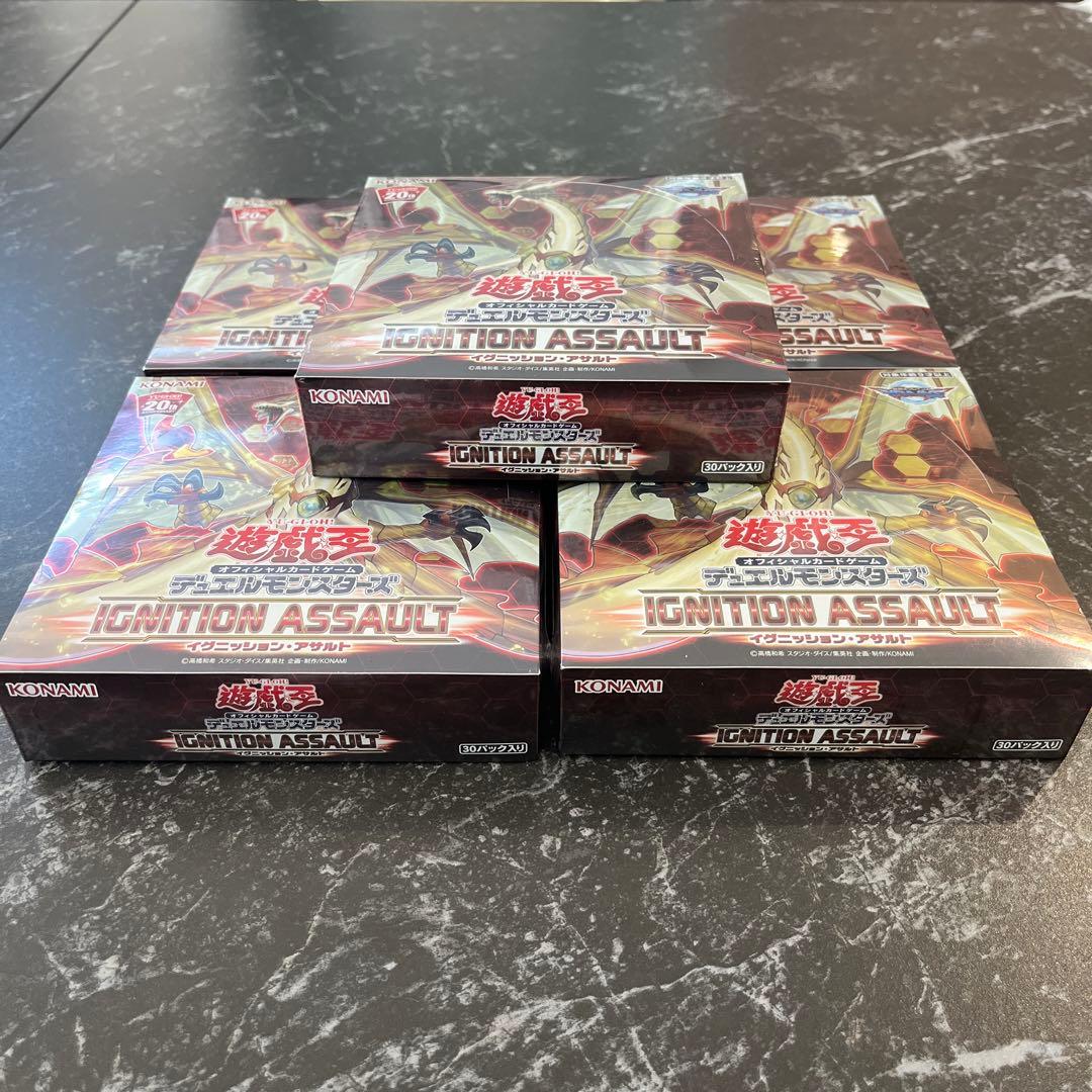 遊戯王　イグニッション・アサルト 日版　シュリンク付き　5BOX