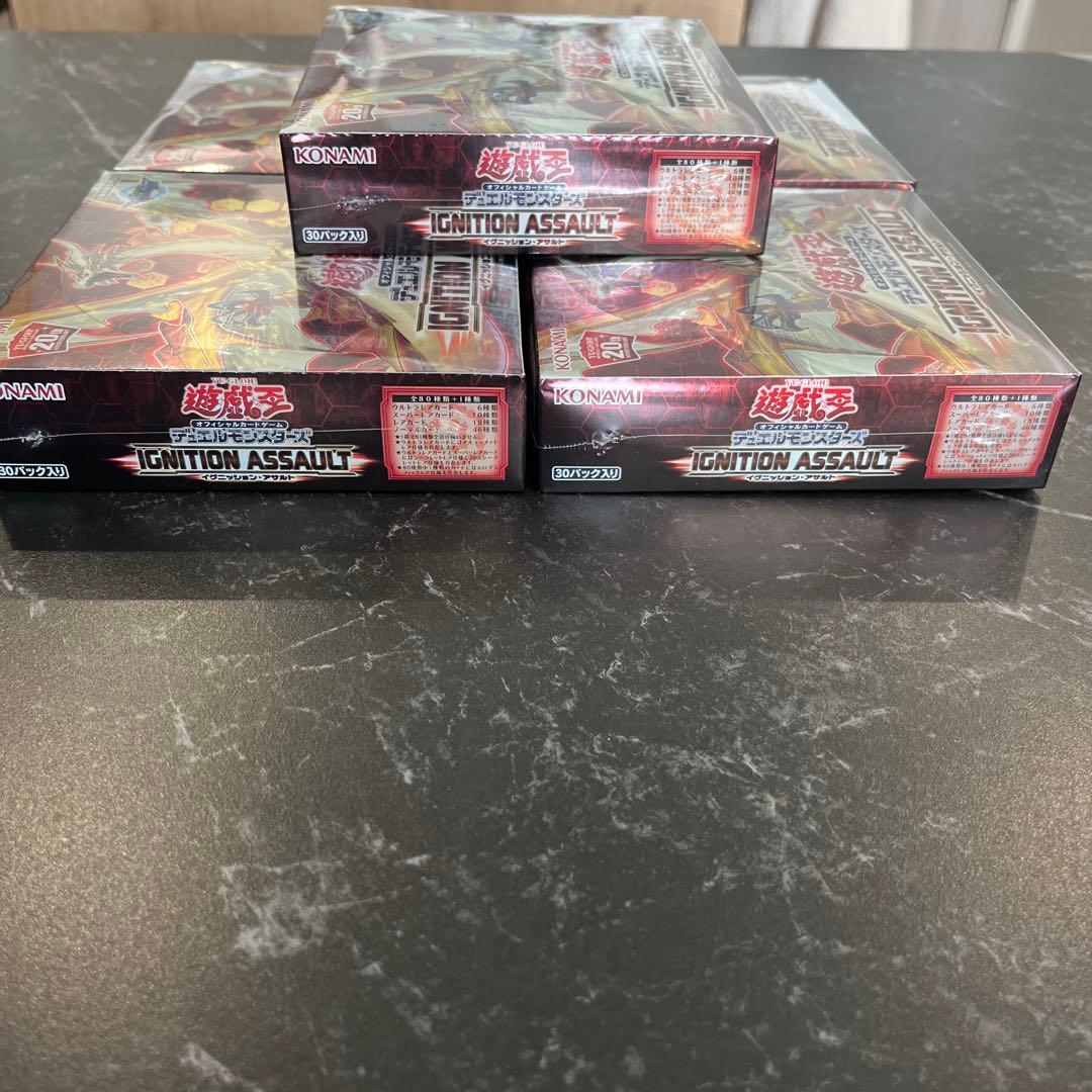 遊戯王　イグニッション・アサルト 日版　シュリンク付き　5BOX