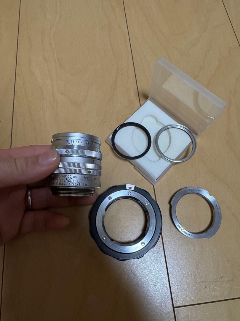 leicaズマリットF1.5 レンズフィルターx2アダプター付き