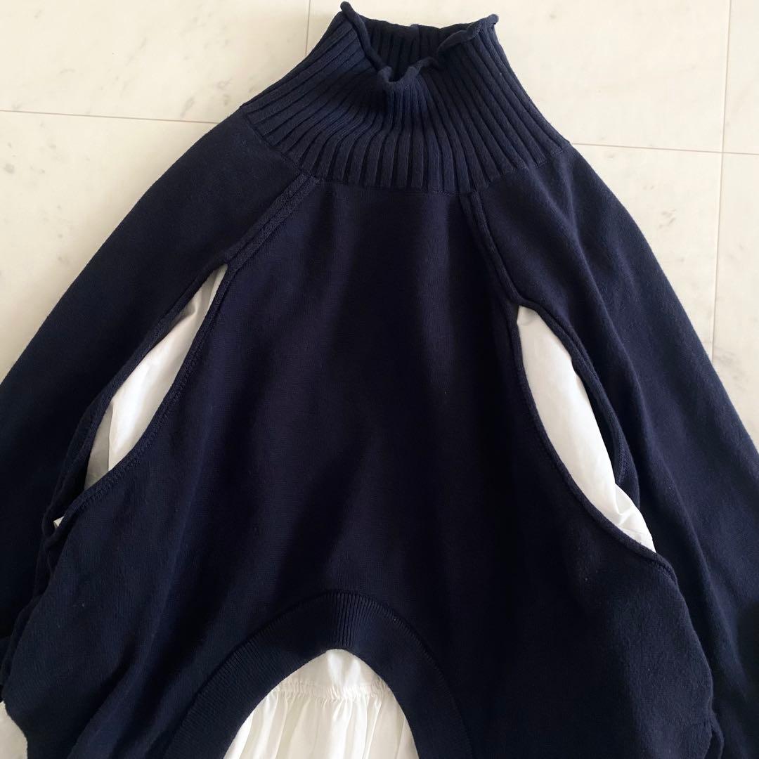 美品 エンフォルド ENFOLDヌーベルファインレイヤードバルーンプルオーバー