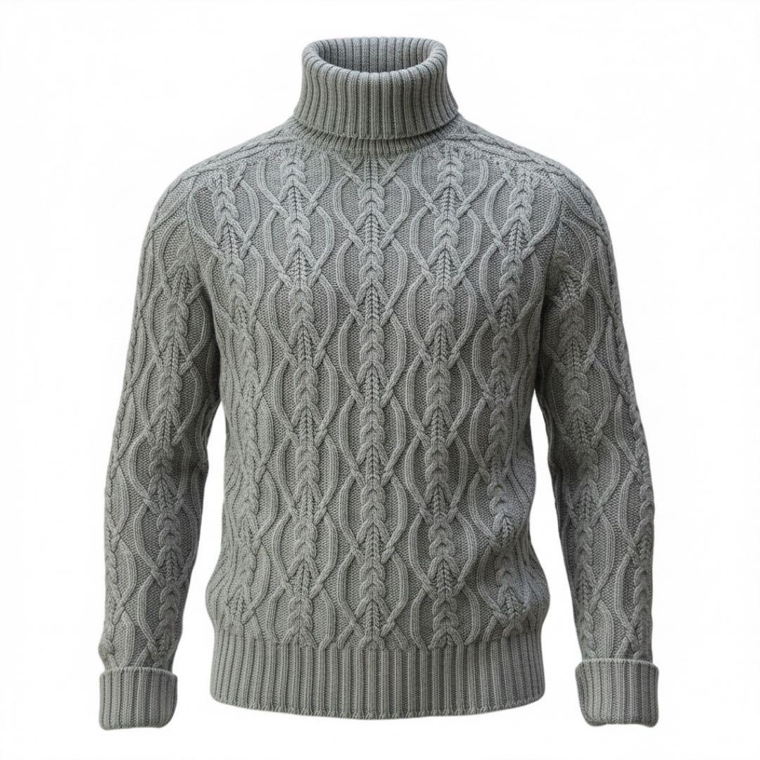 Johnstons of Elgin カシミヤ 100% アランニット セーター