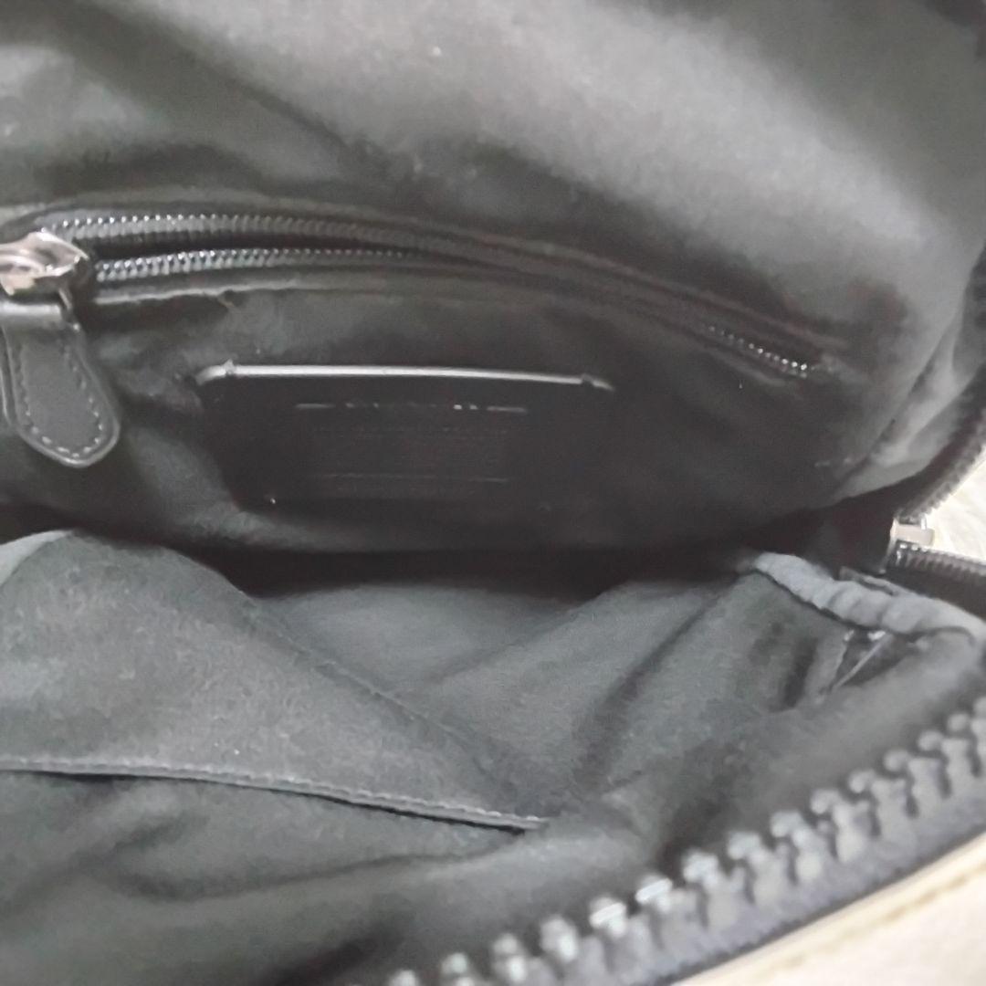 美品　コーチ　ボディバッグ　ウエストポーチ　斜め掛け　メンズ　総柄　クロスボディ