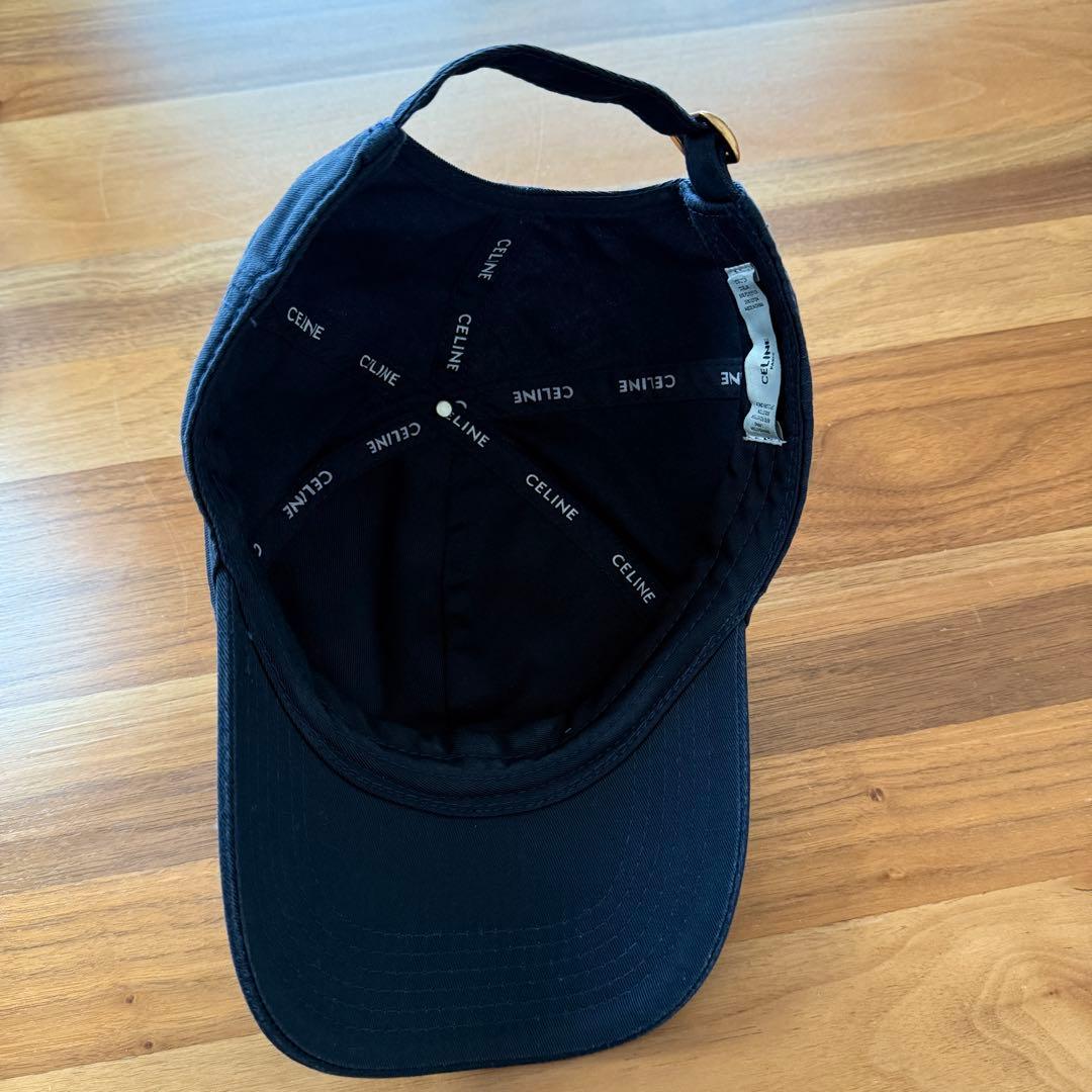 CELINE イニシャルベースボール キャップ マリン ネイビー