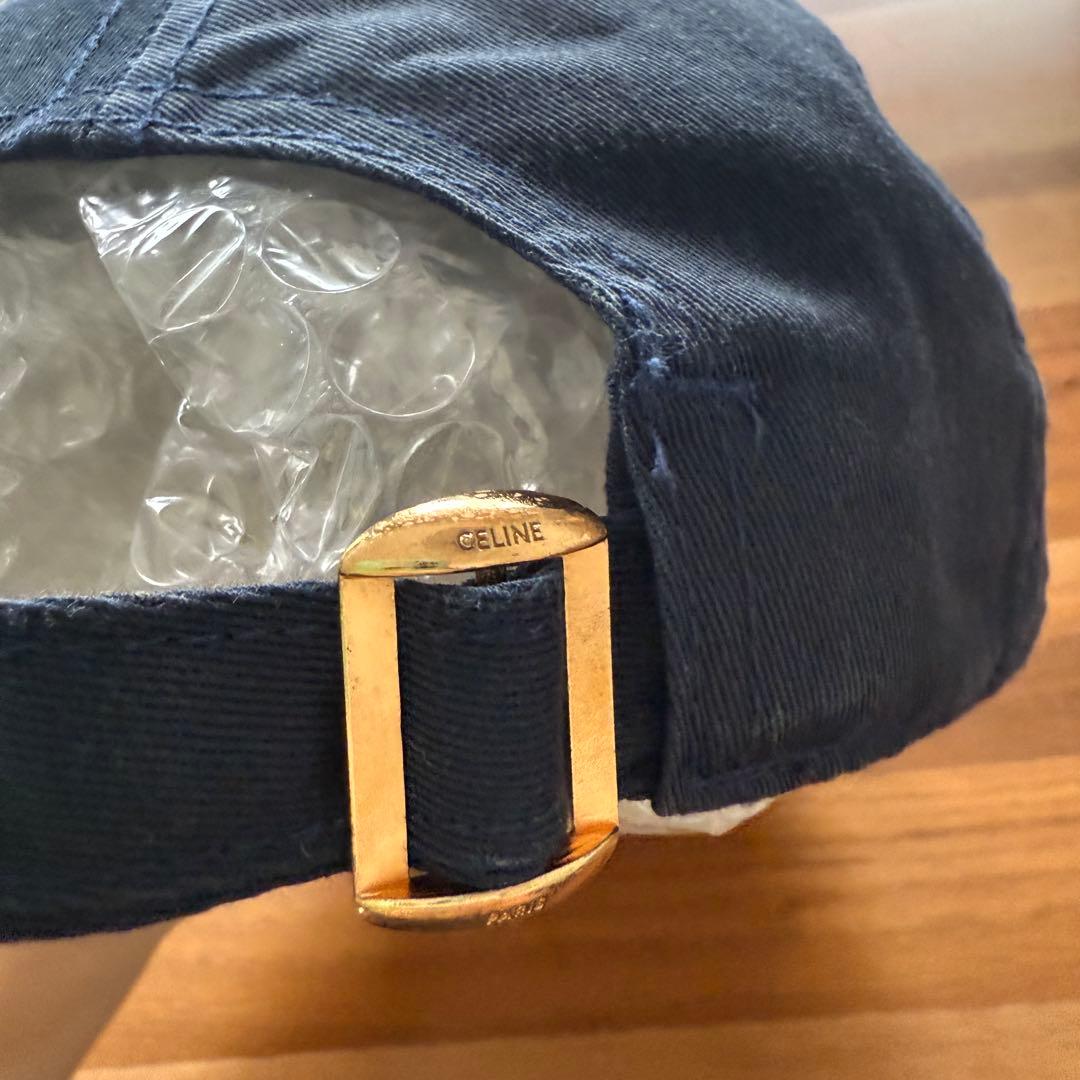 CELINE イニシャルベースボール キャップ マリン ネイビー