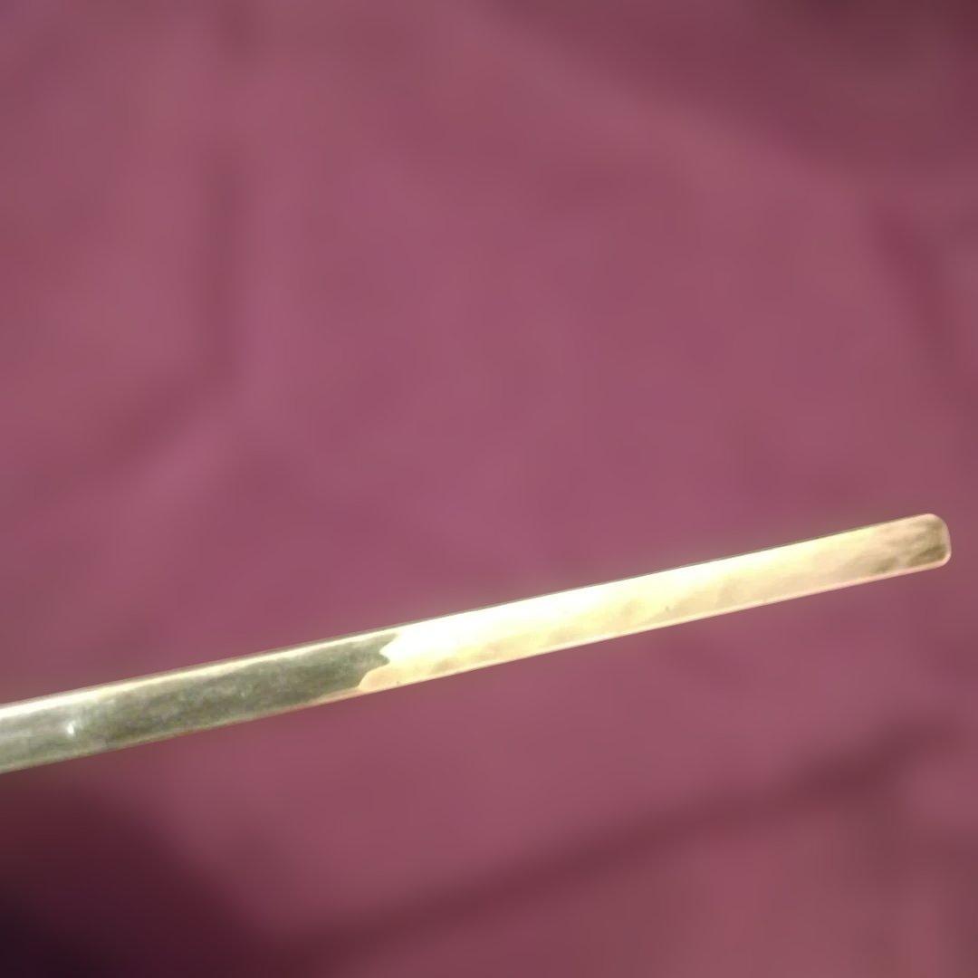 セール　純銀　茶杓　槌目　作家物　21.0g