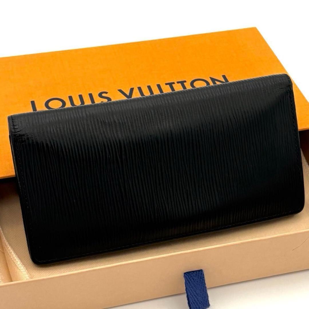 ルイヴィトン 長財布 エピ ノワール ポルトフォイユ ブラザ 黒 1686